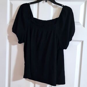 Ladies black top size large